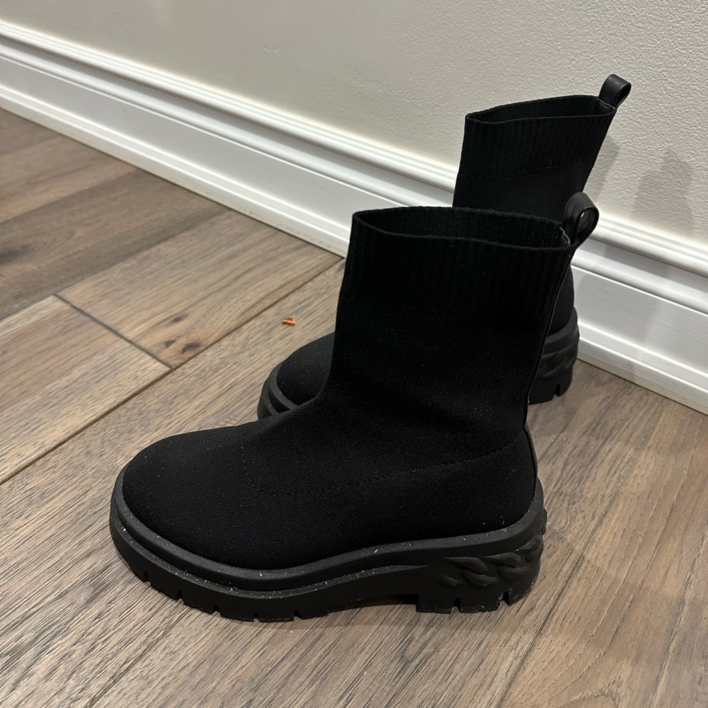 ALDO Boots Black Fabric Material